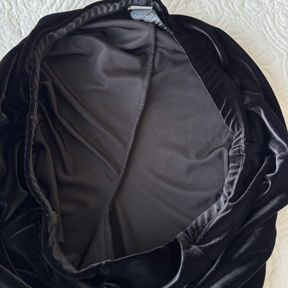 Chico's Travelers Velvet Pull On Pants Holiday Party Black Chico's 2 12/14 - Picture 5 of 6